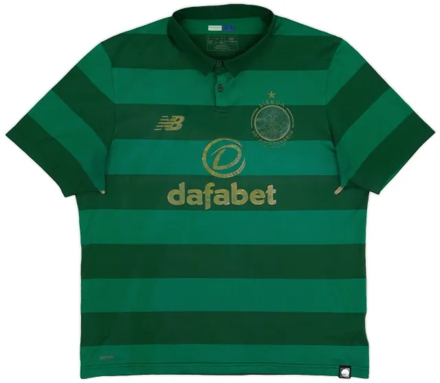 NewBalance 2017-18 Celtic 'Lisbon Lions 50th Anniversary' Away Shirt - 4/10 - (L)