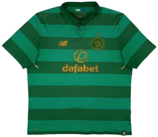 NewBalance 2017-18 Celtic 'Lisbon Lions 50th Anniversary' Away Shirt - 7/10 - (XL)