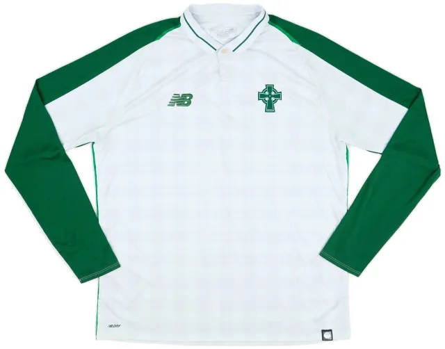 NewBalance 2018-19 Celtic Away L/S Shirt - 7/10 - (L)