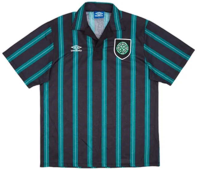 Umbro 1992-93 Celtic Away Shirt - 9/10 - (XL)