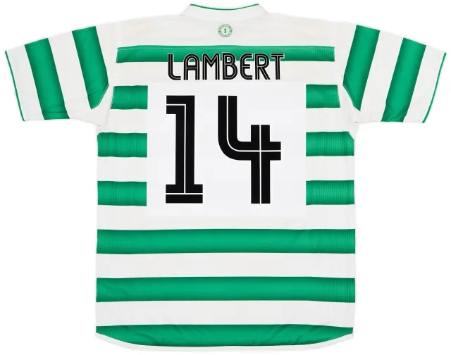 Umbro 2003-04 Celtic Home Shirt Lambert #14  - 7/10 - (L)