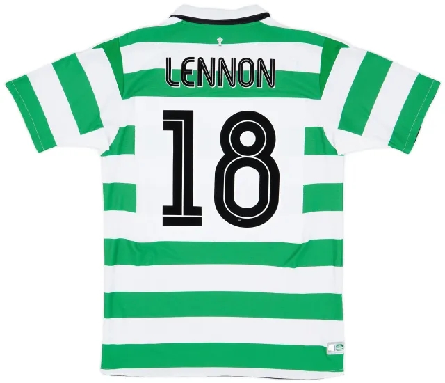 Umbro 2004-05 Celtic Home Shirt Lennon #18 - 8/10 - (M)