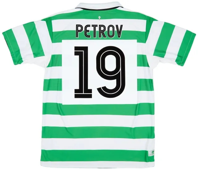 Umbro 2004-05 Celtic Home Shirt Petrov #19 - 8/10 - (L)