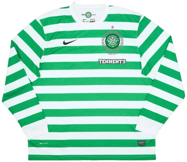 Nike 2012-13 Celtic '125th Anniversary' Home L/S Shirt - 8/10 - (XXL)