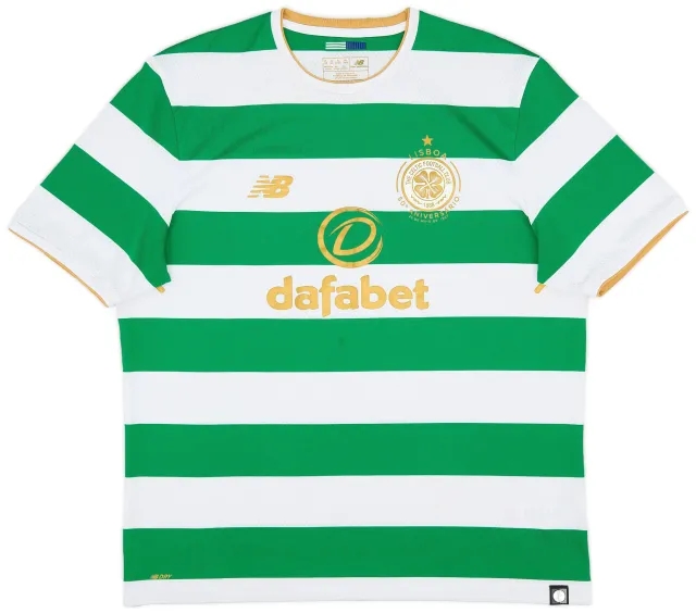 NewBalance 2017-18 Celtic 'Lisbon Lions 50th Anniversary' Home Shirt - 7/10 - (XL)