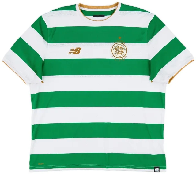 NewBalance 2017-18 Celtic 'Lisbon Lions 50th Anniversary' Home Shirt - 6/10 - (XL)