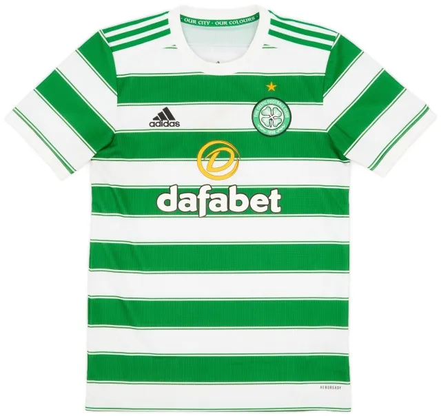 adidas 2021-22 Celtic Home Shirt - 7/10 - (S)