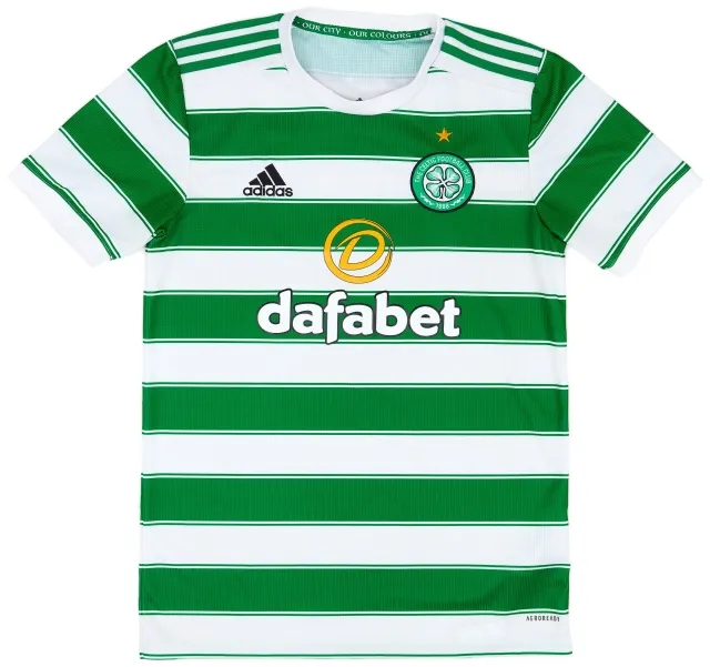 adidas 2021-22 Celtic Home Shirt - 9/10 - (S)