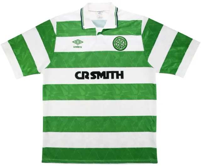 Umbro 1989-91 Celtic Home Shirt - 8/10 - (L)
