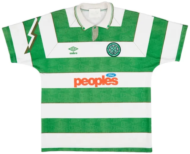 Umbro 1991-92 Celtic Home Shirt - 5/10 - (L)