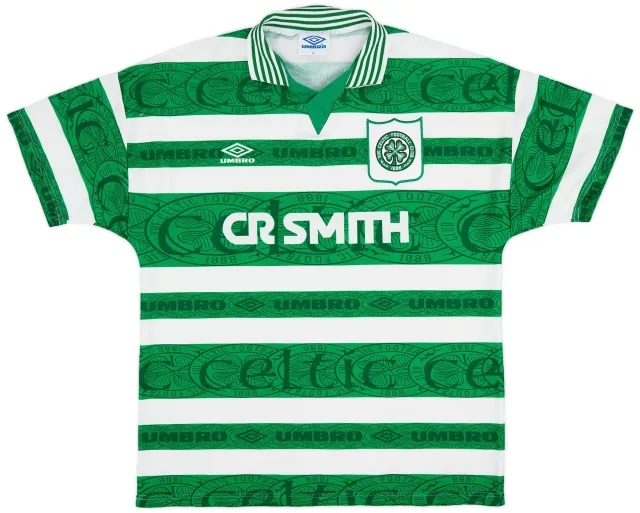 Umbro 1995-97 Celtic Home Shirt - 9/10 - (XL)