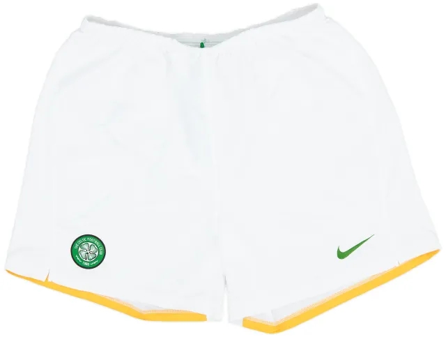 Nike 2008-09 Celtic Home Shorts - 9/10 - (XL)