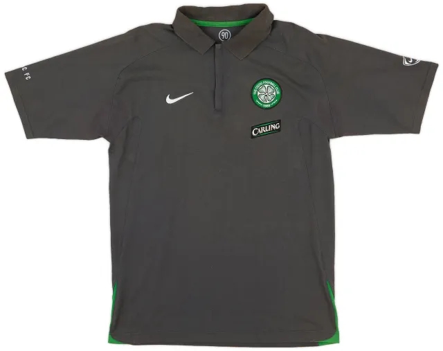 2005-06 Celtic Nike 1/4 Zip Polo Shirt - 9/10 - (M)