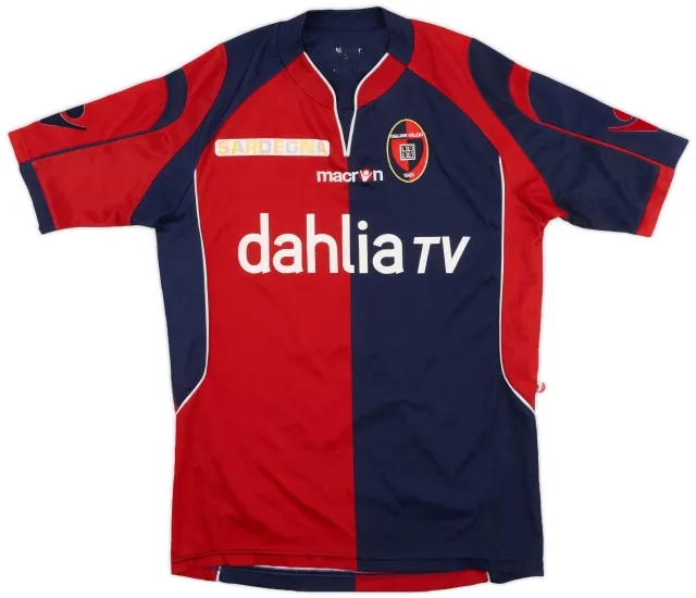 Macron 2009-10 Cagliari Home Shirt #2 - 7/10 - (S)