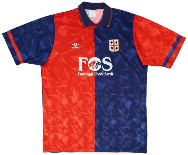 Umbro 1990-92 Cagliari Home Shirt #15 - 9/10 - (XL)