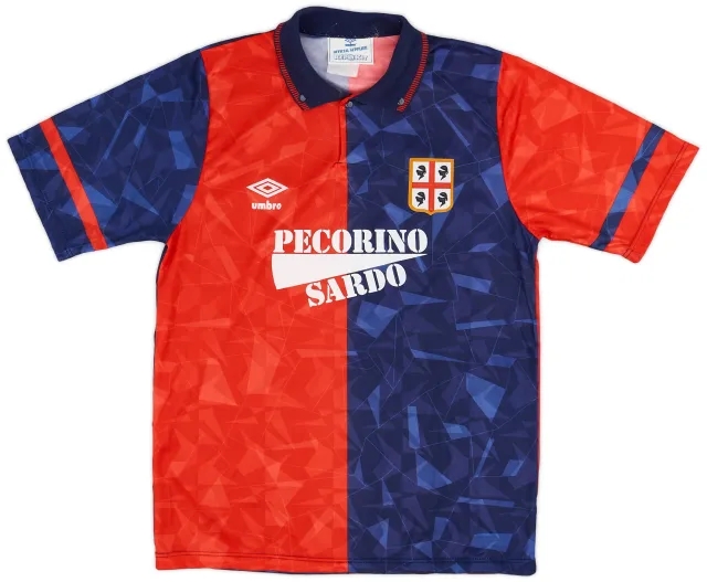 Umbro 1990-93 Cagliari Home Shirt - 8/10 - (S)