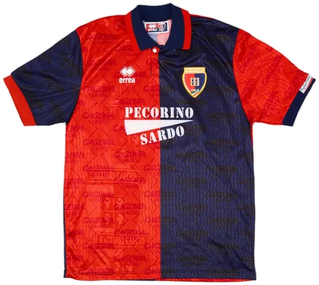 Errea 1993-94 Cagliari Home Shirt - 8/10 - (M)
