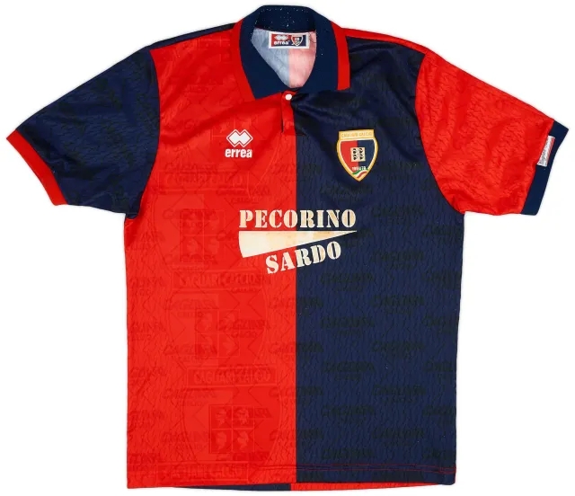 Errea 1993-96 Cagliari Home Shirt - 7/10 - (L)