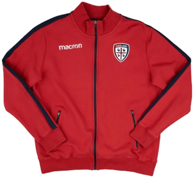 2017-18 Cagliari Macron Track Jacket - 9/10 - (3XL)
