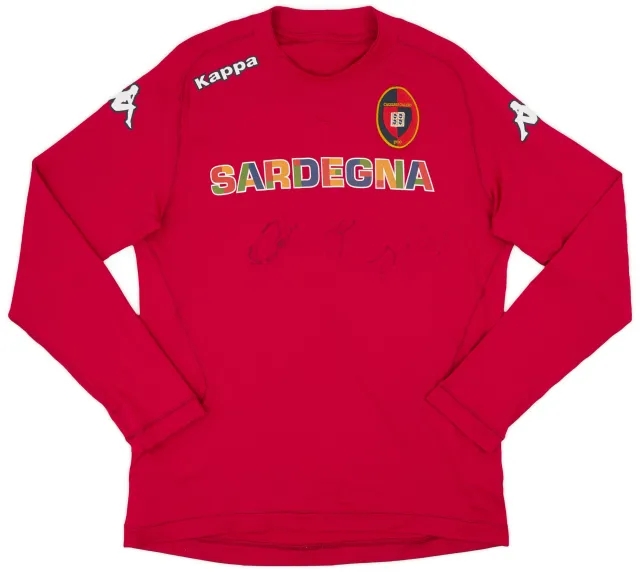 Kappa 2011-12 Cagliari 'Signed' Third L/S Shirt - 7/10 - (XL)