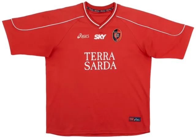 2005-06 Cagliari Asics Training Shirt - 6/10 - (XL)