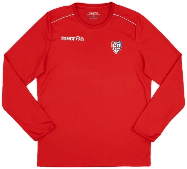 2016-17 Cagliari Macron Training L/S Shirt - 9/10 - (L)