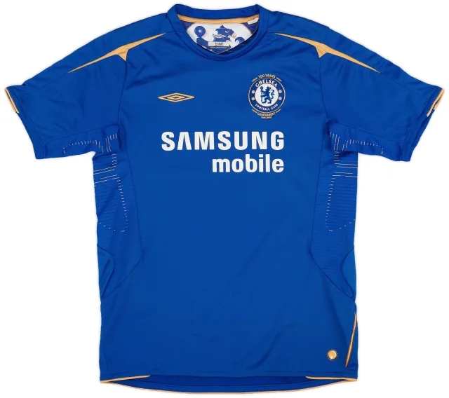 Umbro 2005-06 Chelsea Centenary Home Shirt - 9/10 - (XL.Boys)