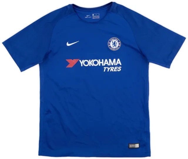 adidas 2017-18 Chelsea Home Shirt - 9/10 - (XL.Boys)