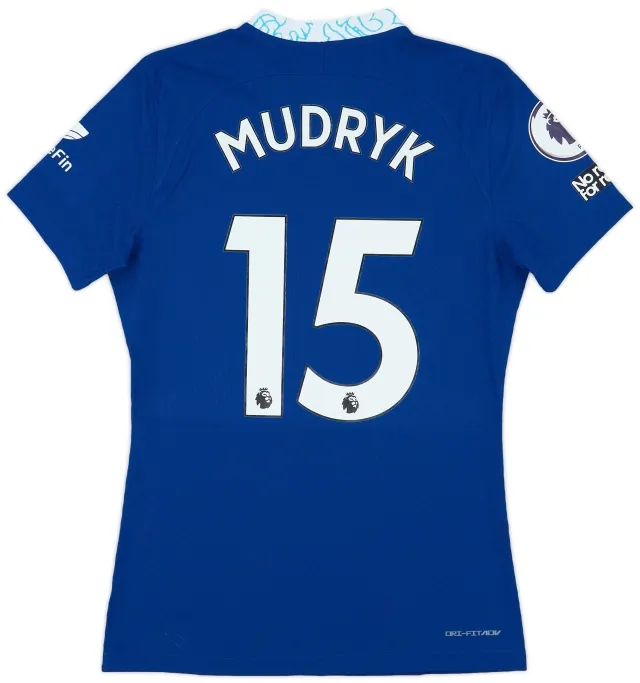 Nike 2022-23 Chelsea Match Issue Home Shirt Mudryk #15