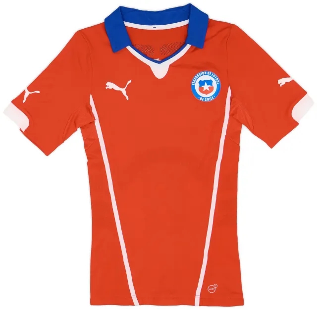 Puma 2014-15 Chile Player Issue Home Shirt - 8/10 - (S)