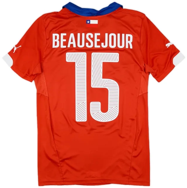 Puma 2014-15 Chile Home Shirt Beausejour #15 - 9/10 - (S)