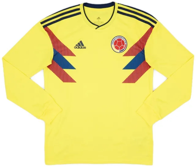 adidas 2018-19 Colombia Home L/S Shirt - 8/10 - (S)