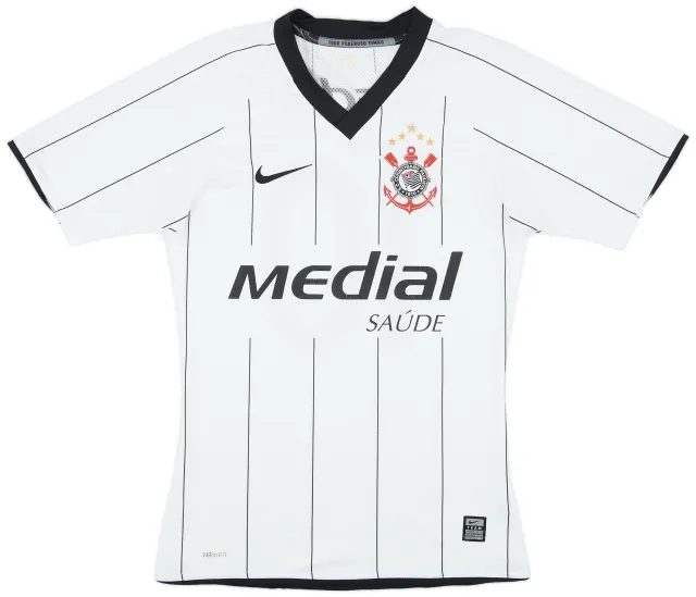 Nike 2008 Corinthians Home Shirt #10 - 7/10 - (S)