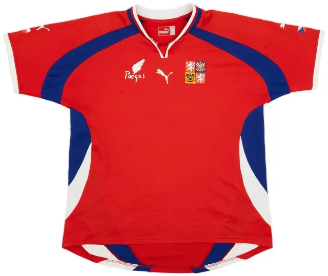 Puma 2000-02 Czech Republic Home Shirt - 7/10 - (XL)