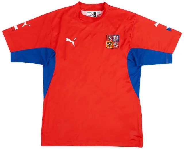 Puma 2002-04 Czech Republic Basic Home Shirt - 9/10 - (M)