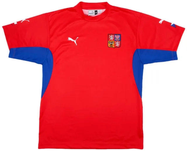 Puma 2002-04 Czech Republic Basic Home Shirt - 9/10 - (XL)