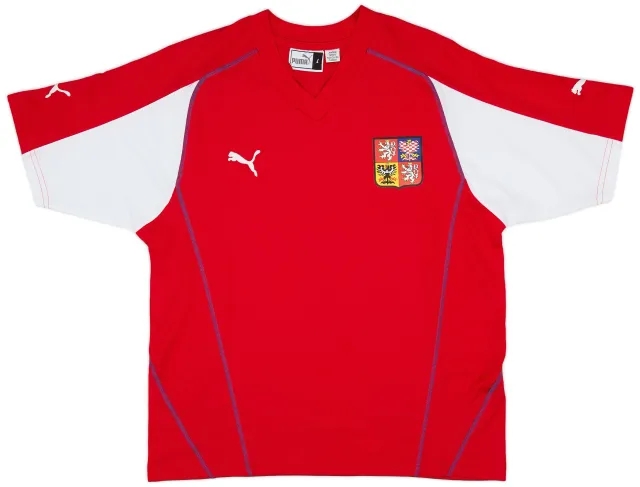 Puma 2003-04 Czech Republic Basic Home Shirt - 8/10 - (L)