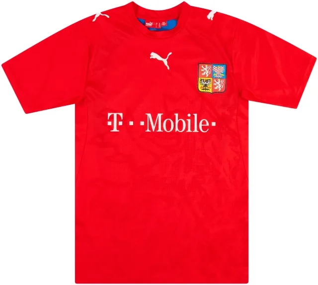 Puma 2006-08 Czech Republic Basic Home Shirt - 6/10 - (XS)