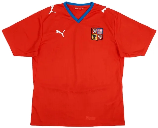 Puma 2008-09 Czech Republic Basic Home Shirt - 9/10 - (L)