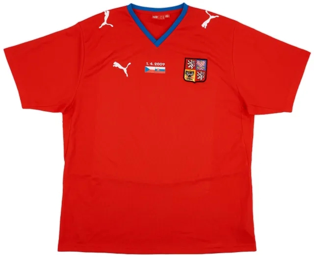 Puma 2008-09 Czech Republic '1.4'2009' Home Shirt - 9/10 - (XL)