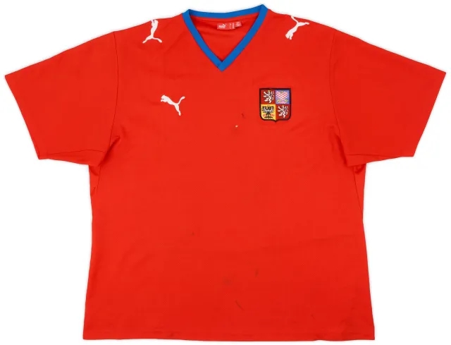 Puma 2008-09 Czech Republic Basic Home Shirt - 4/10 - (XXL)