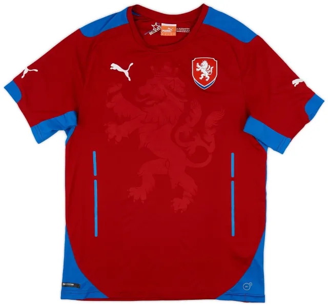 Puma 2014-15 Czech Republic Home Shirt - 9/10 - (M)