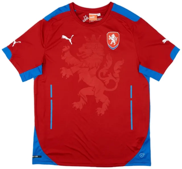 Puma 2014-15 Czech Republic Home Shirt - 8/10 - (L)