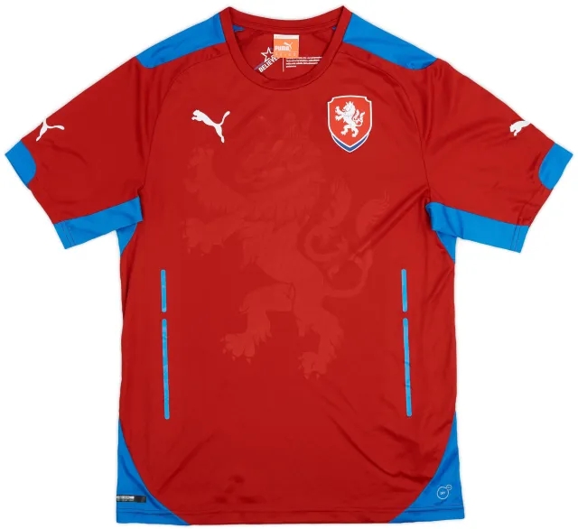 Puma 2014-15 Czech Republic Home Shirt - 9/10 - (M)