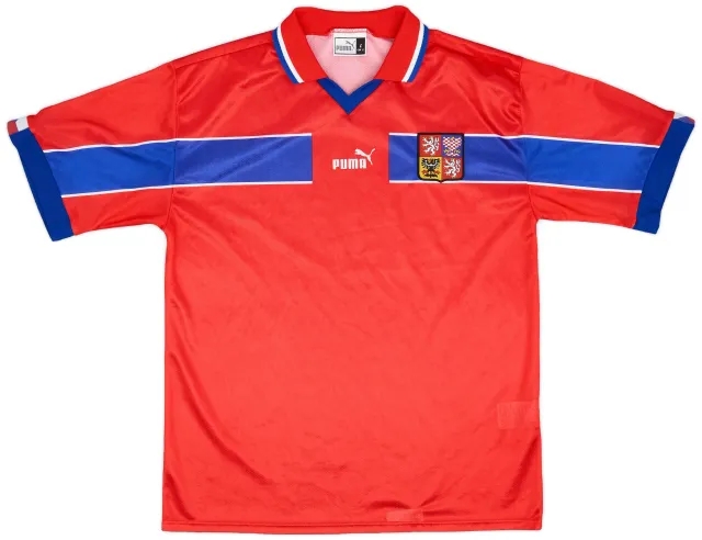 Puma 1998-00 Czech Republic Home Shirt - 9/10 - (L)