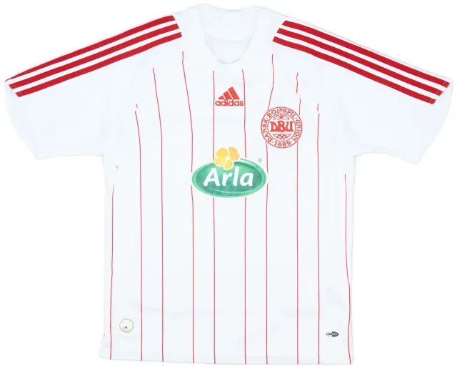 adidas 2008-10 Denmark 'Fodboldskole 2009' Away Shirt - 8/10 - (XL.Boys)