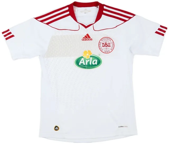adidas 2010-11 Denmark 'Fodboldskole' Away/Training Shirt - 7/10 - (L.Boys)