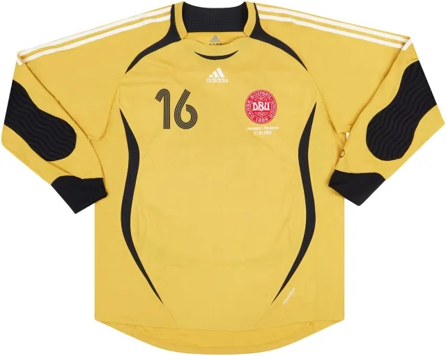 adidas 2006 Denmark Match Issue GK Shirt #12 (Andersen) #16