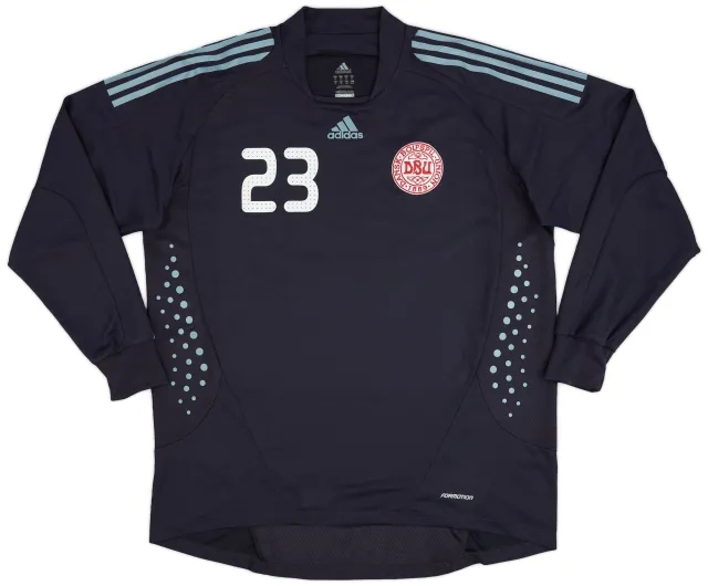 adidas 2008-10 Denmark Player Issue GK Shirt #23 - 9/10 - (XL)