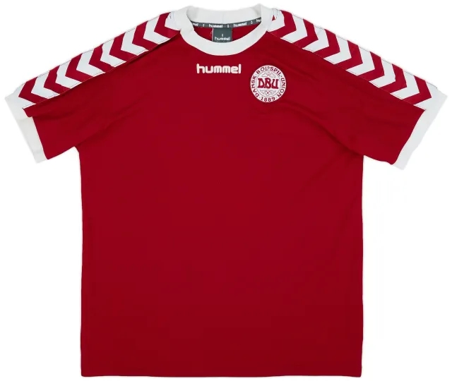 Hummel 2002-03 Denmark Home Shirt - 8/10 - (L)